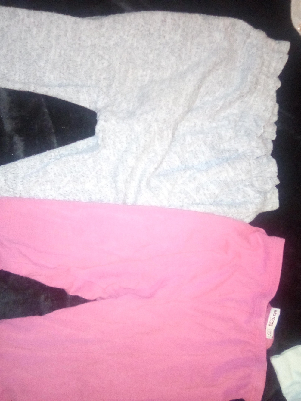 GAP Girls Pink and Light Gray Leggings Duo